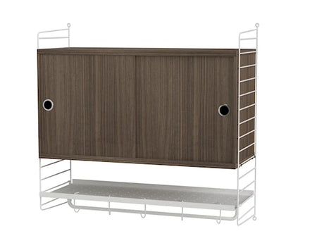 Soveværelse, bundle F fra String - Hvid - valnød - Jacobsen Plus