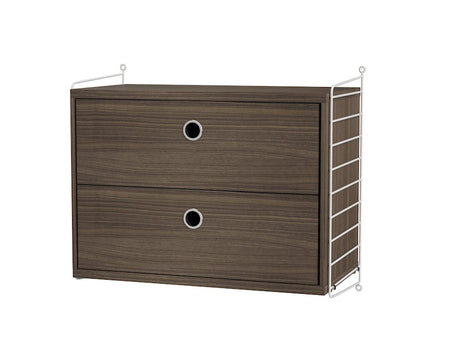 Soveværelse, bundle A fra String - Hvid - valnød - Jacobsen Plus