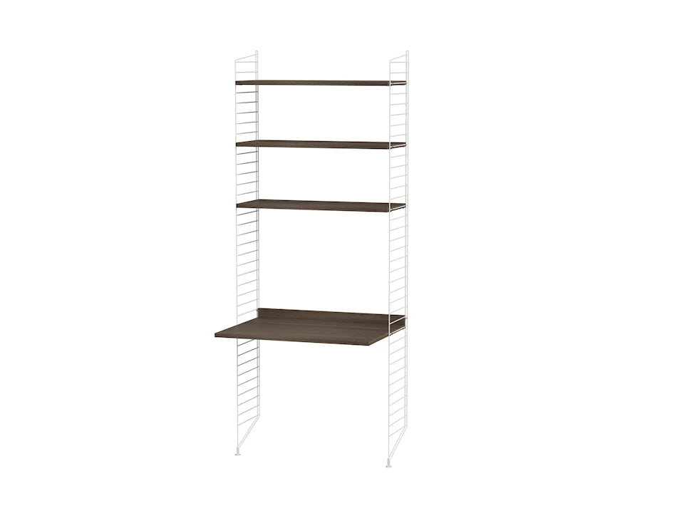 Kontor, bundle A fra String - Hvid - valnød - Jacobsen Plus