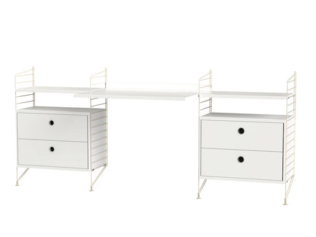 Kontor, bundle C fra String - Beige - hvid - Jacobsen Plus