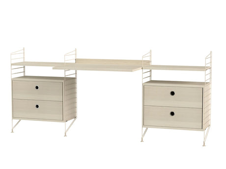 Kontor, bundle C fra String - Beige - ask - Jacobsen Plus