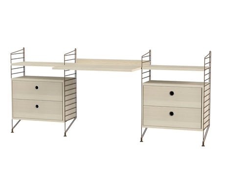 Kontor, bundle C fra String - Brun - ask - Jacobsen Plus