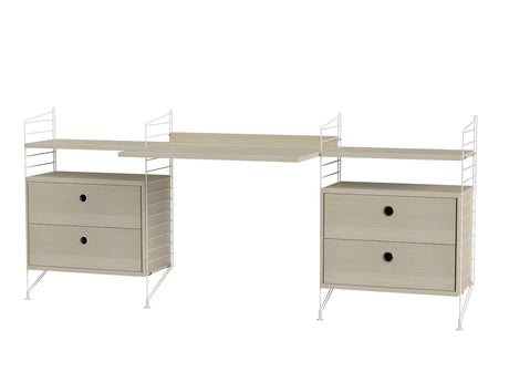 Kontor, bundle C fra String - Hvid - ask - Jacobsen Plus