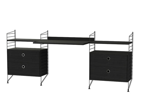 Kontor, bundle C fra String - Sort - sort ask - Jacobsen Plus