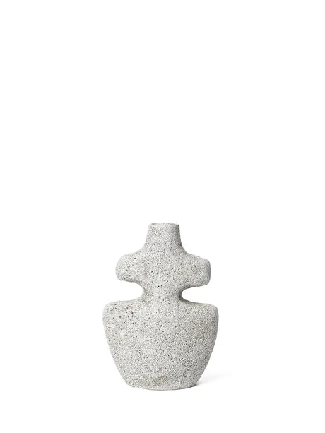 Yara Candle Holder Medium, grey pumice fra Ferm Living - 3 - Jacobsen Plus