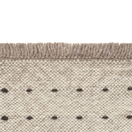 Yield Dot Naturally Coloured Fringes tæppe, 0115 fra Kvadrat - 180 x 240 cm - Jacobsen Plus